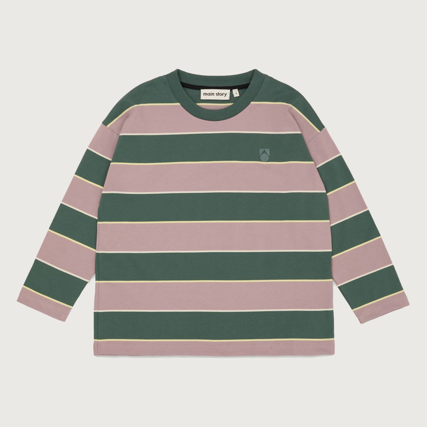 Main Story Long sleeve tee elderberry stripe