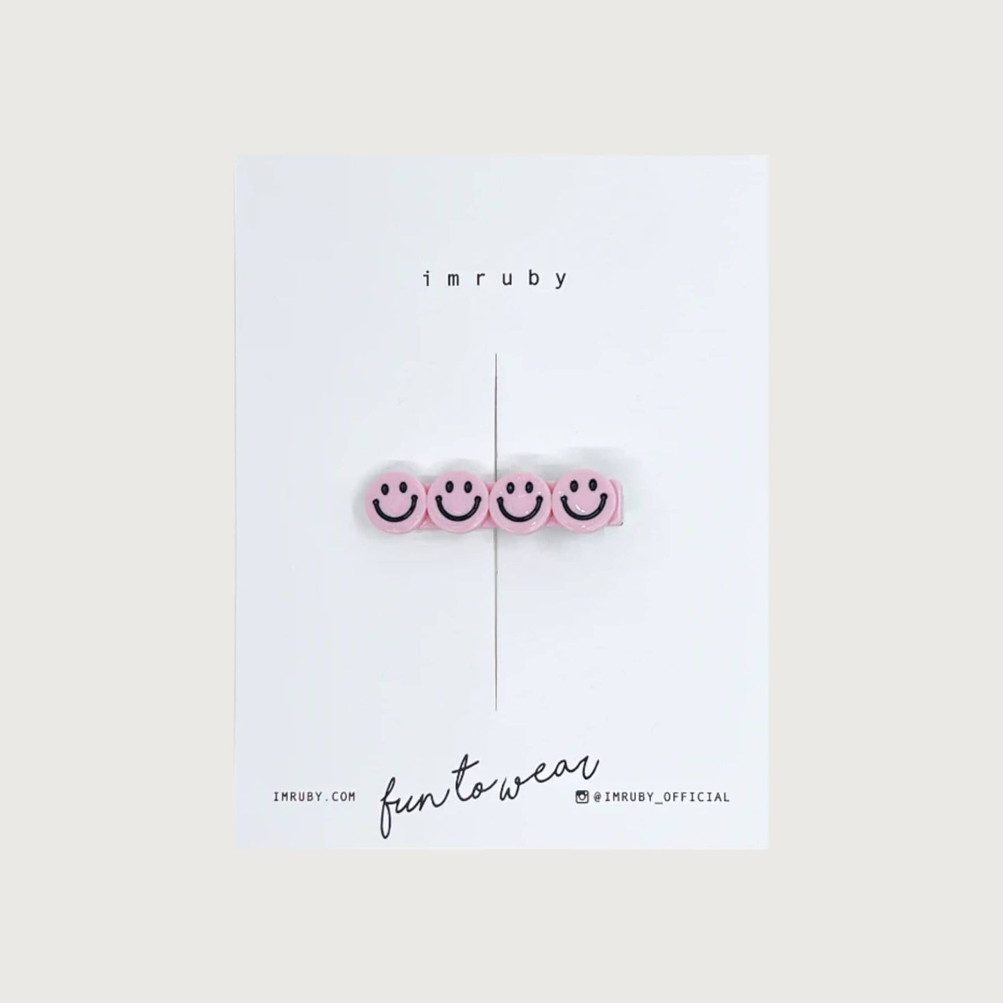 Imruby ELLE smiley hair clip