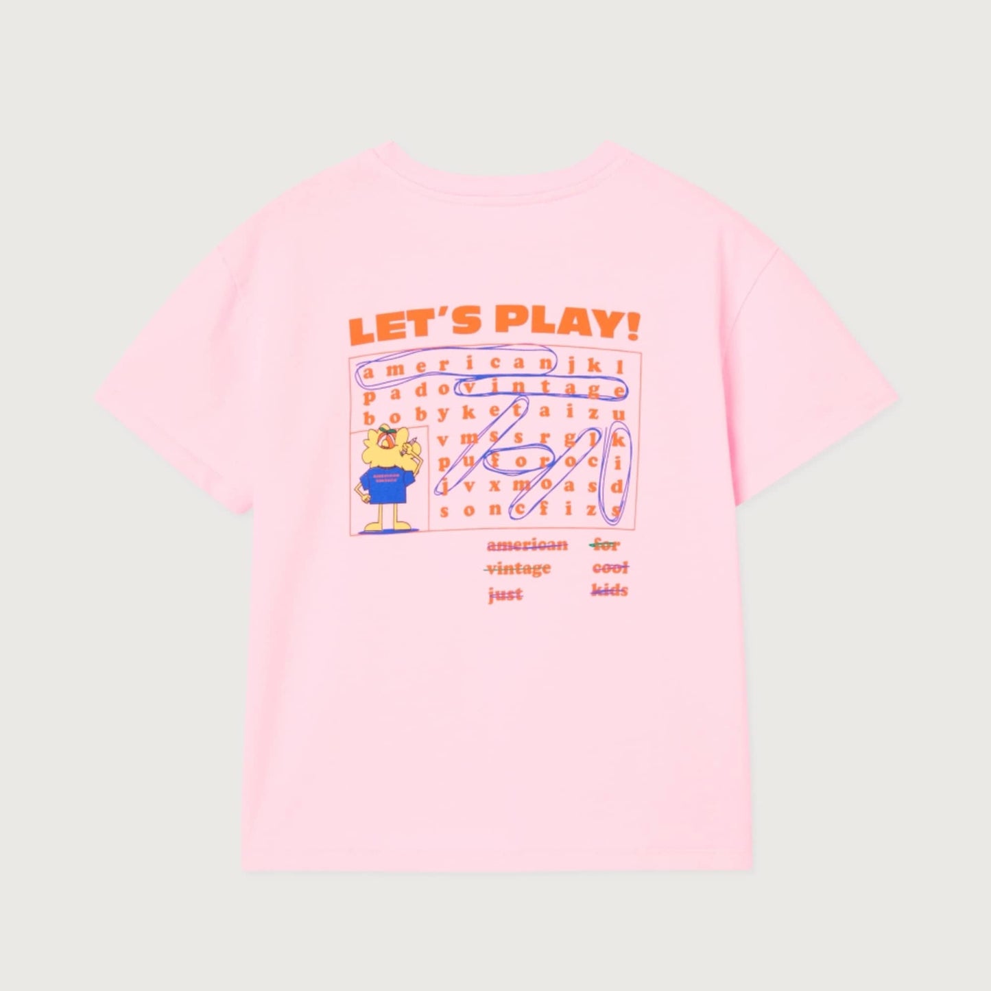 American Vintage Kids Fizvalley T-shirt baby pink vintage