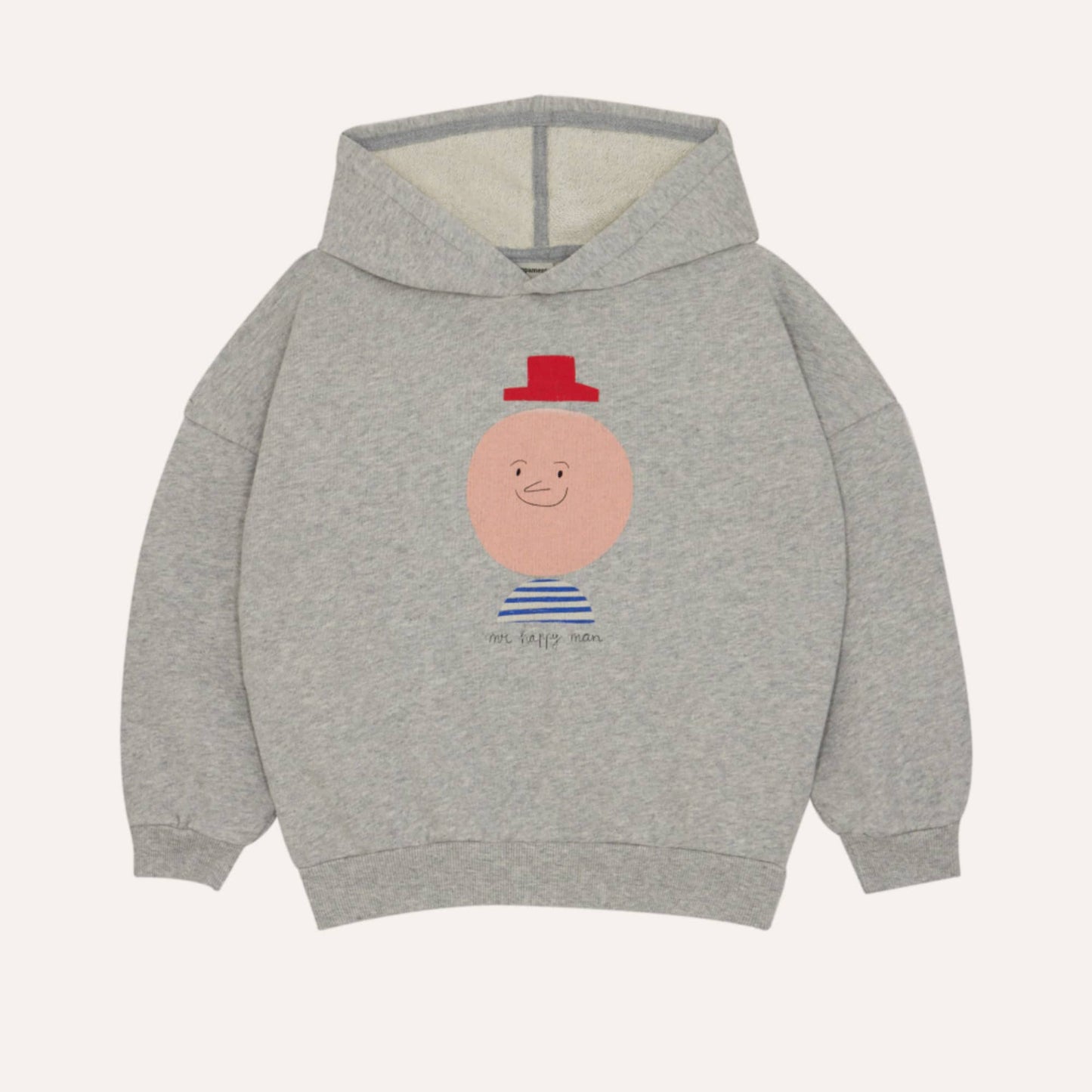 The Campamento MR. HAPPY MAN oversized hoodie grey