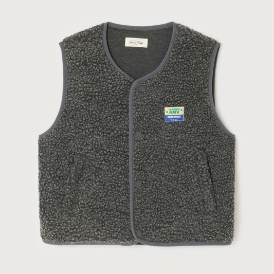 American Vintage Kids Hoktown veste charcoal melange