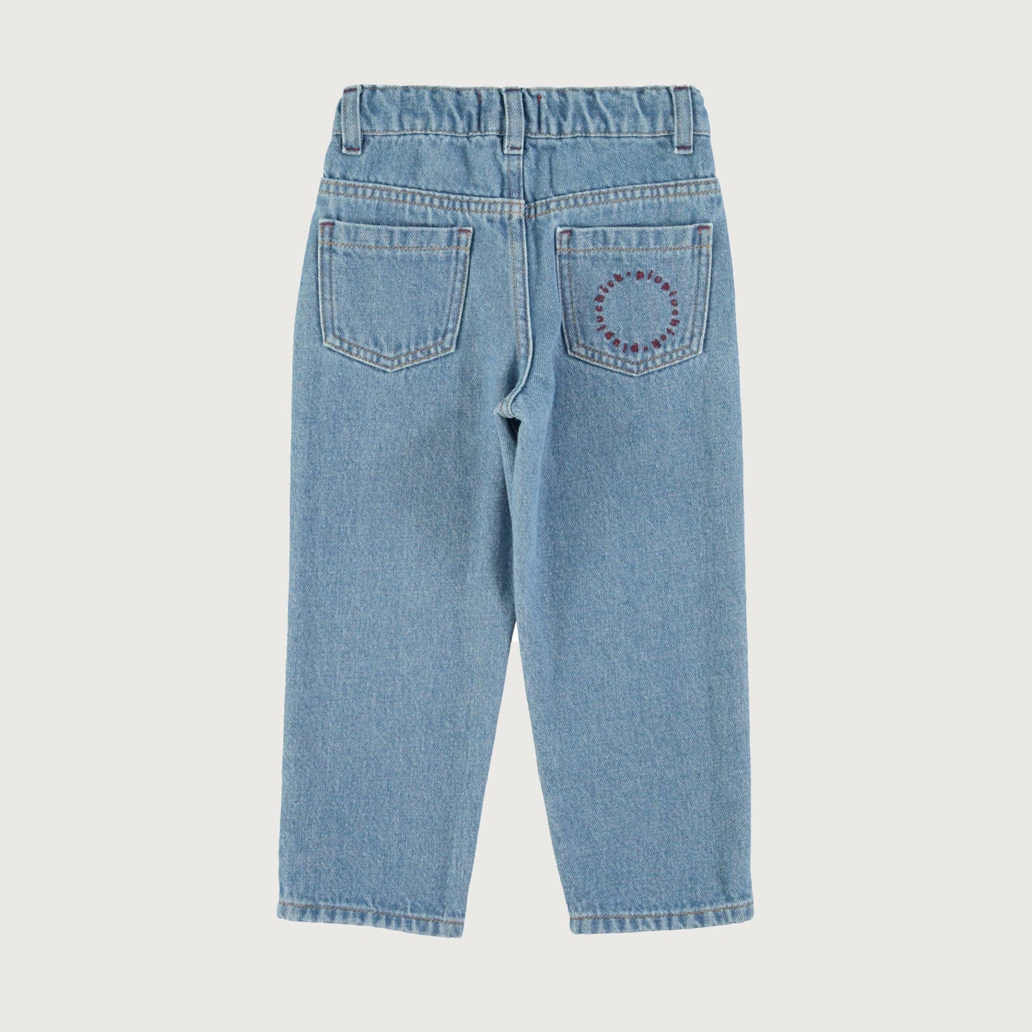 Piupiuchick Unisex trousers washed navy denim