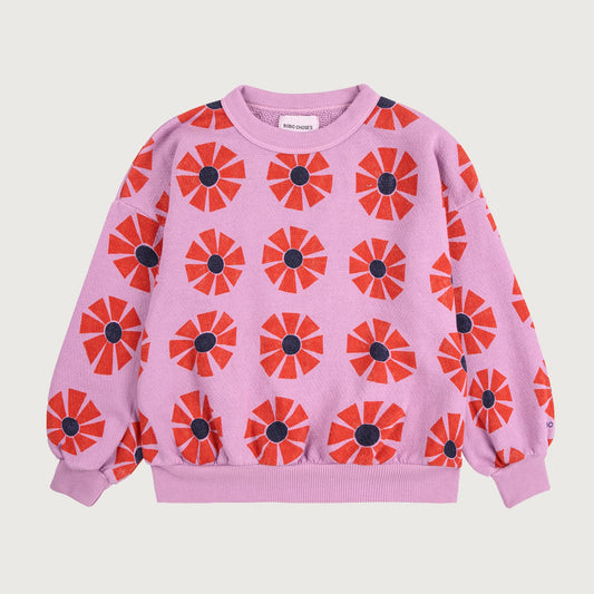 Bobo Choses KALEIDOSCOPE all over sweatshirt purple