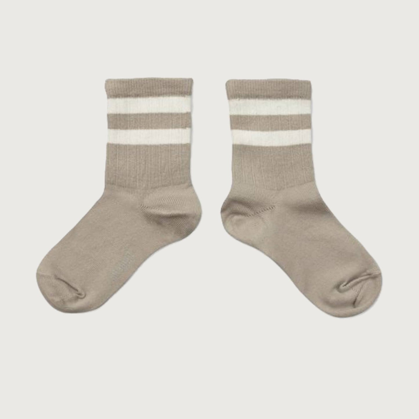 Collégien Nico ribbed varsity crew socks GRIS PERLE