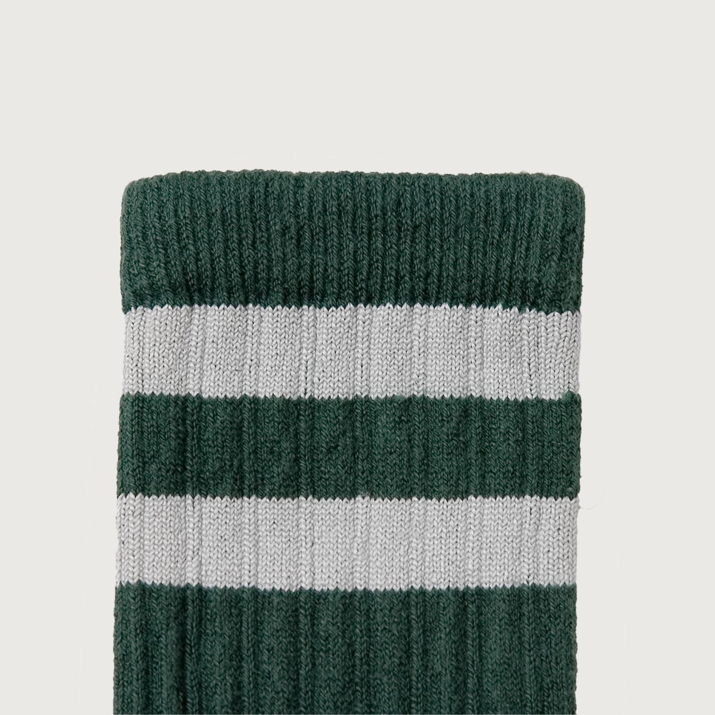 Collégien Nico ribbed varsity crew socks VERT FORÊT