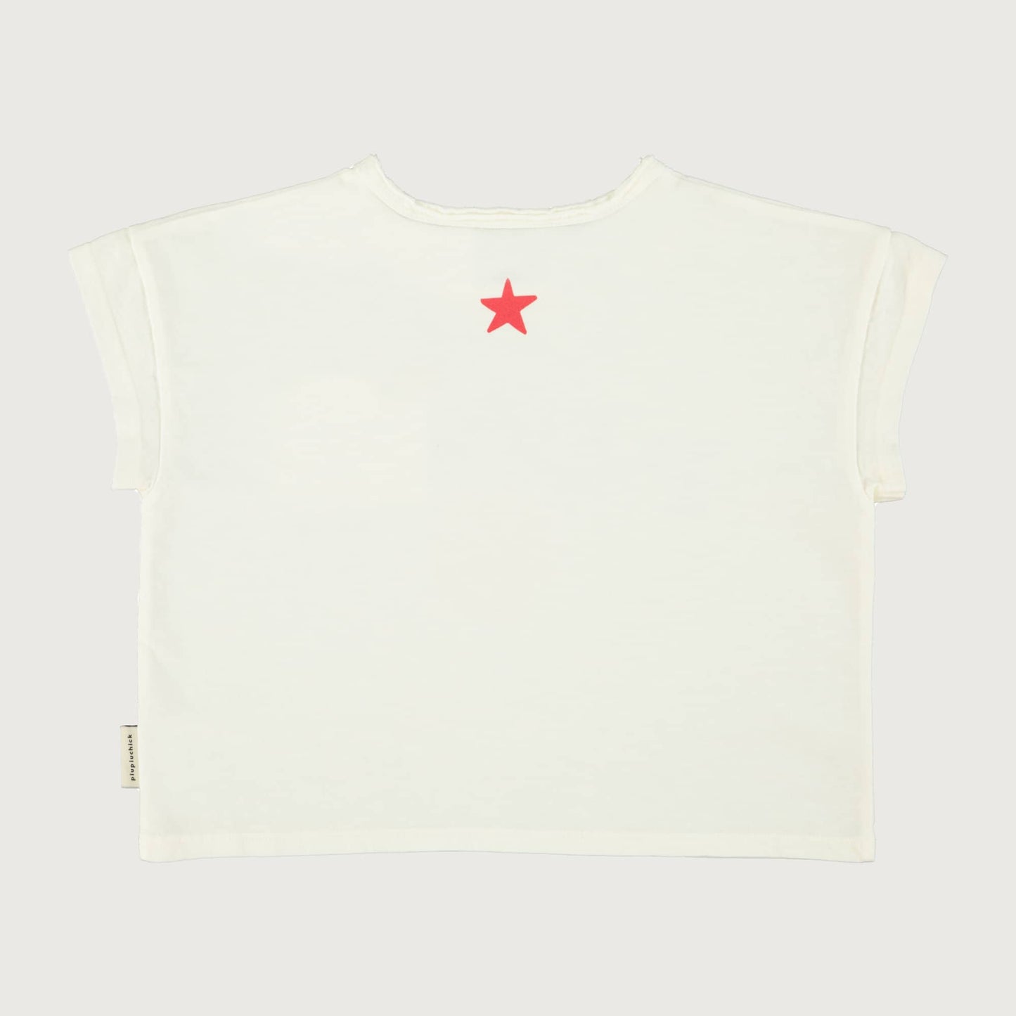 Piupiuchick T-shirt ecru with PEACE print