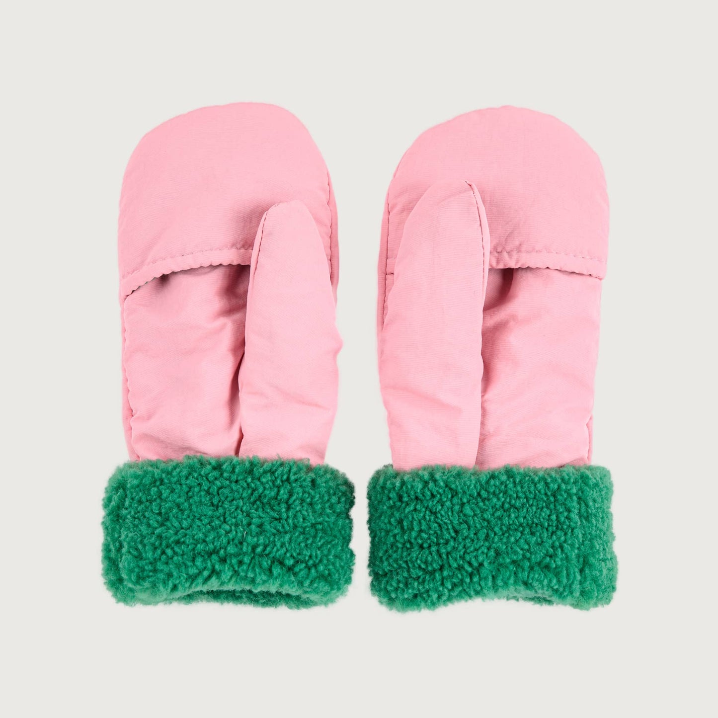 Bobo Choses Bicolor mittens pink