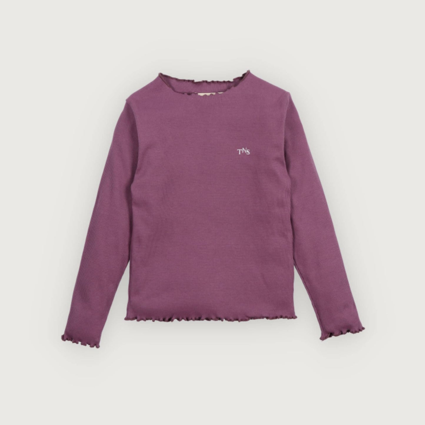 The New Society TNS Rib Tee grape bliss