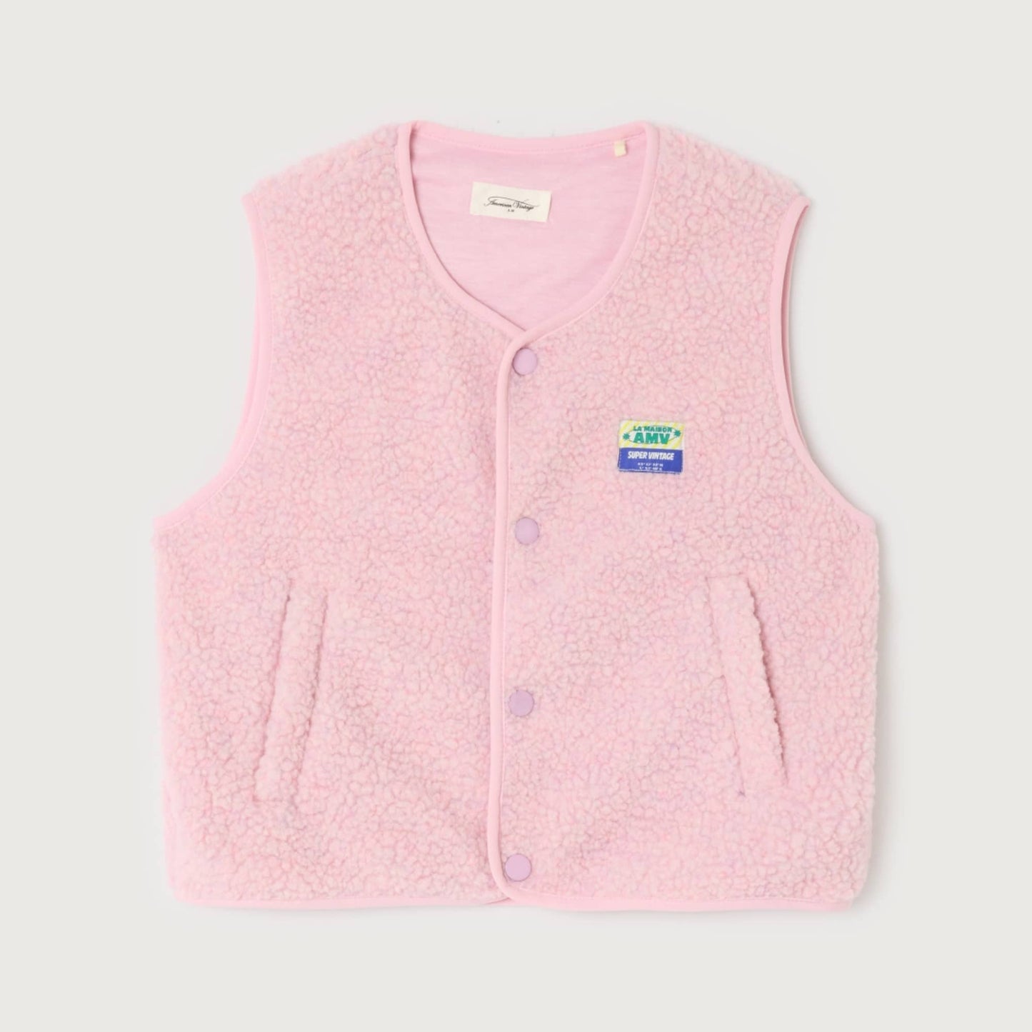 American Vintage Kids Hoktown veste dragee chine / 7-9Y