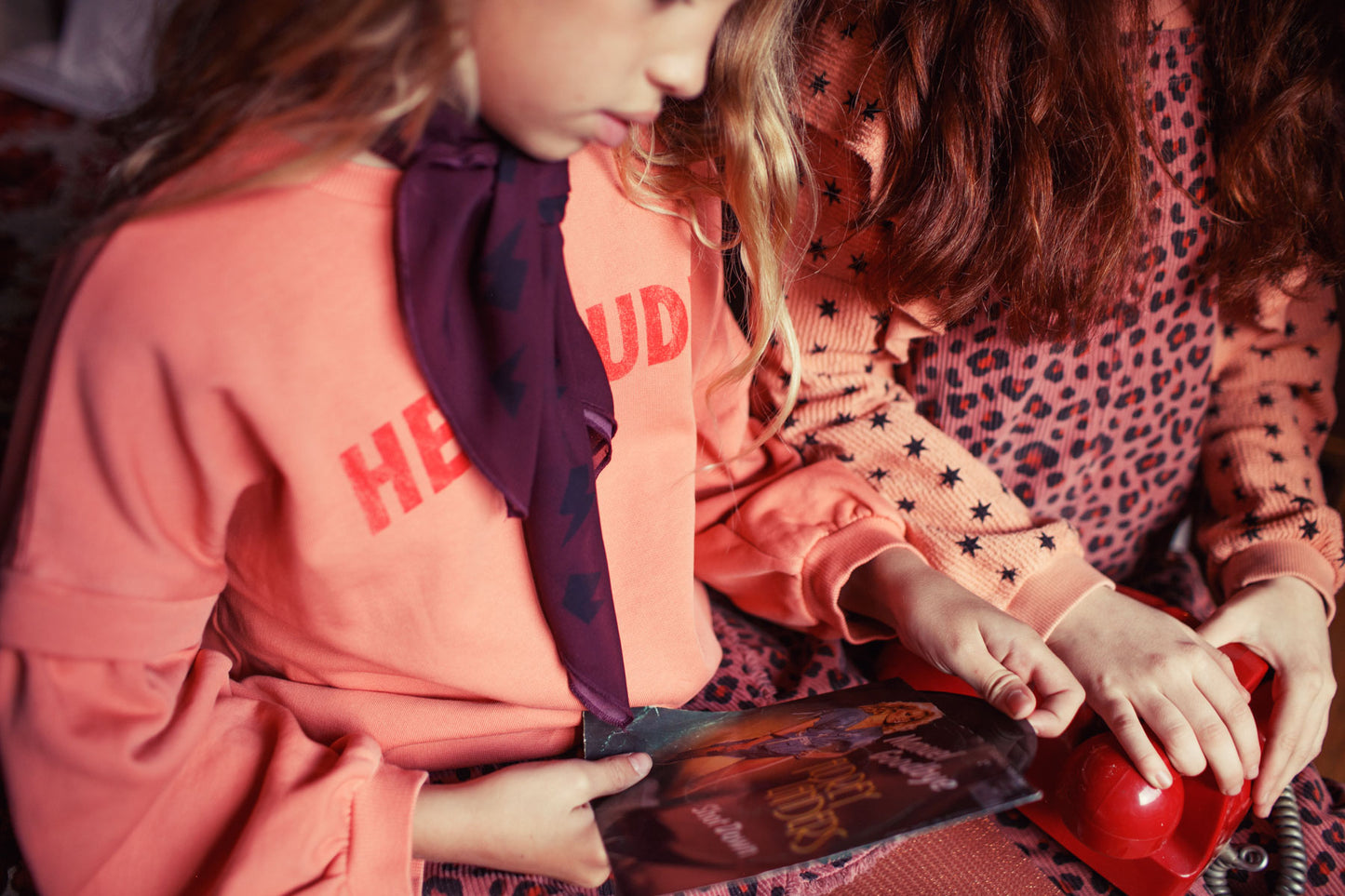 Piupiuchick Sweatshirt pink with HEY JUDE print