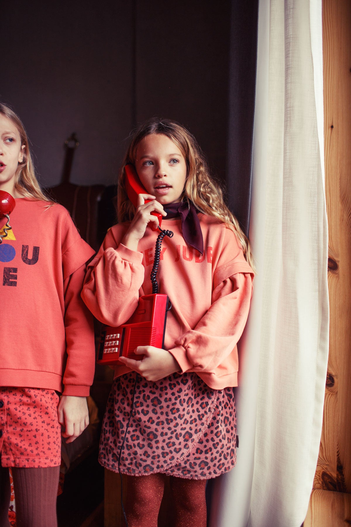 Piupiuchick Sweatshirt pink with HEY JUDE print