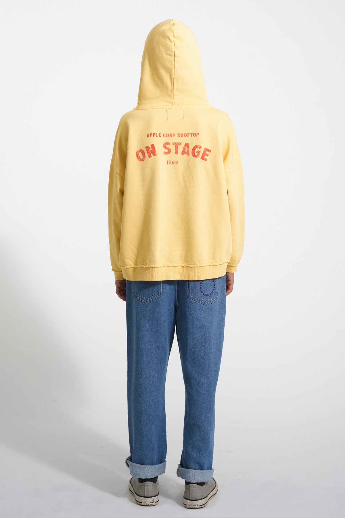 Piupiuchick Unisex trousers washed navy denim