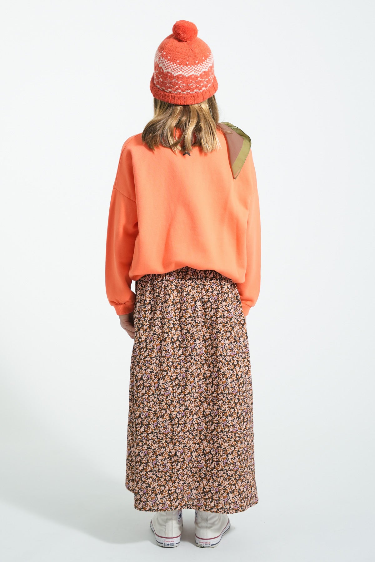 Piupiuchick Sweatshirt orange with MUSIC print