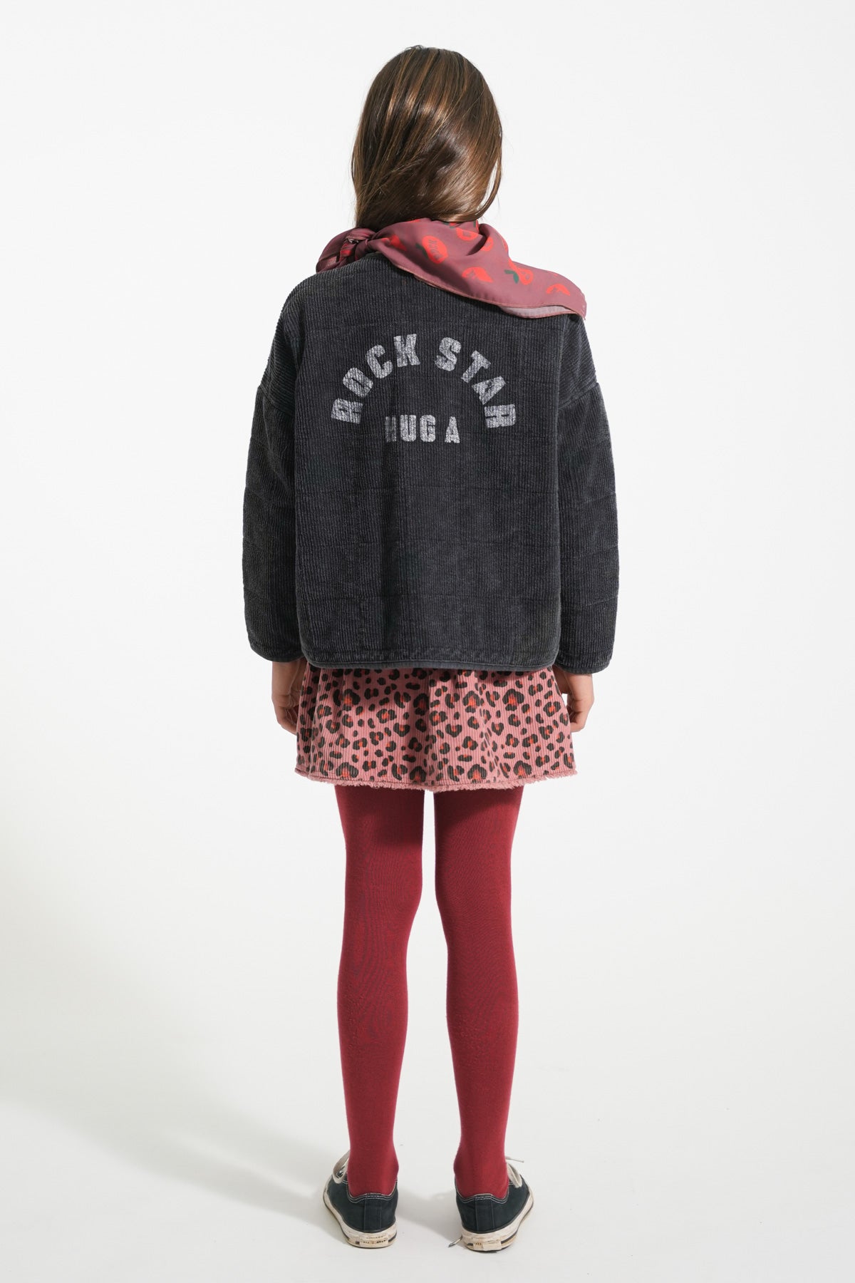 Piupiuchick Short skirt pink with ANIMAL print