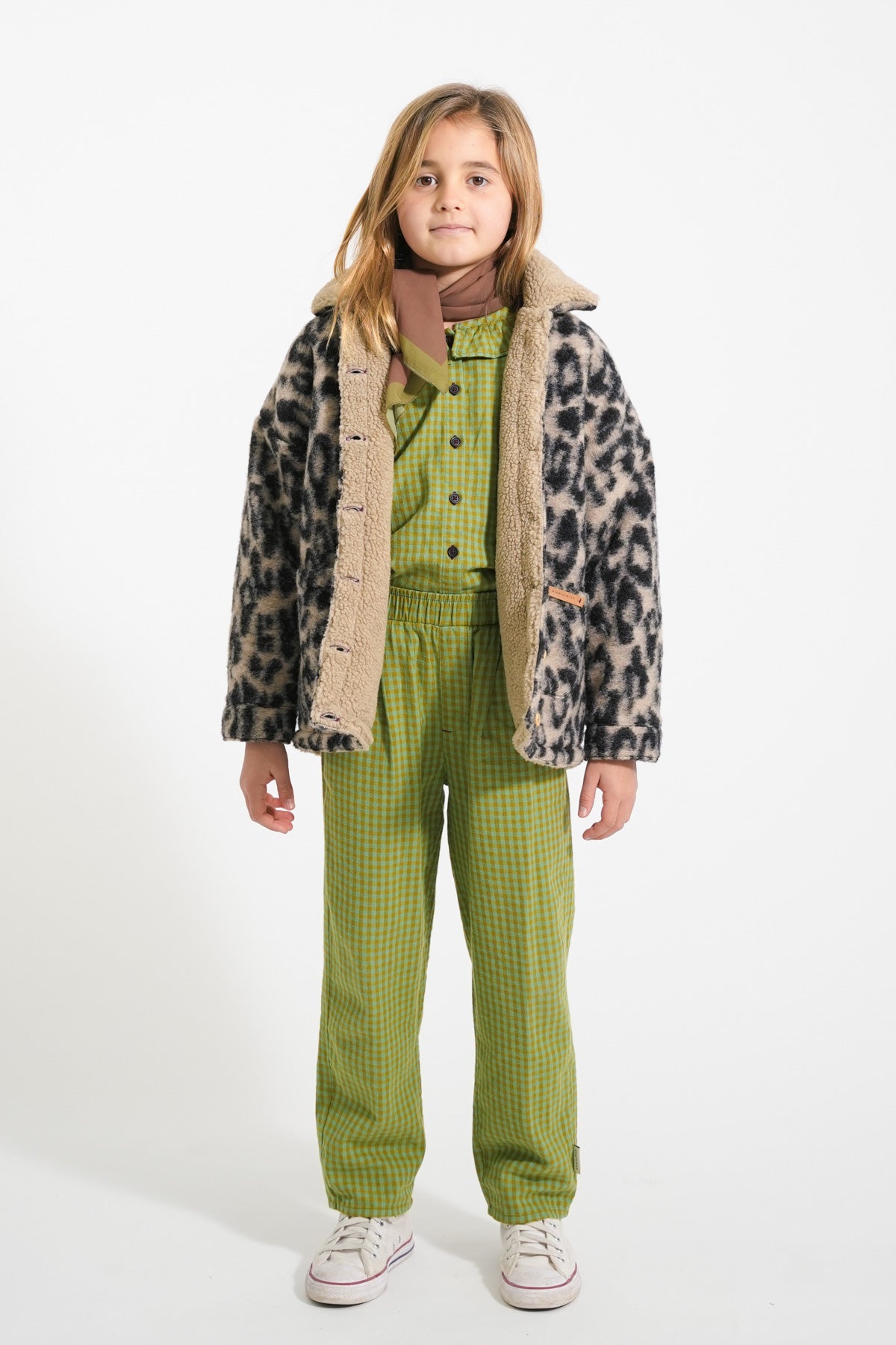 Piupiuchick Jacket ecru with ANIMAL print
