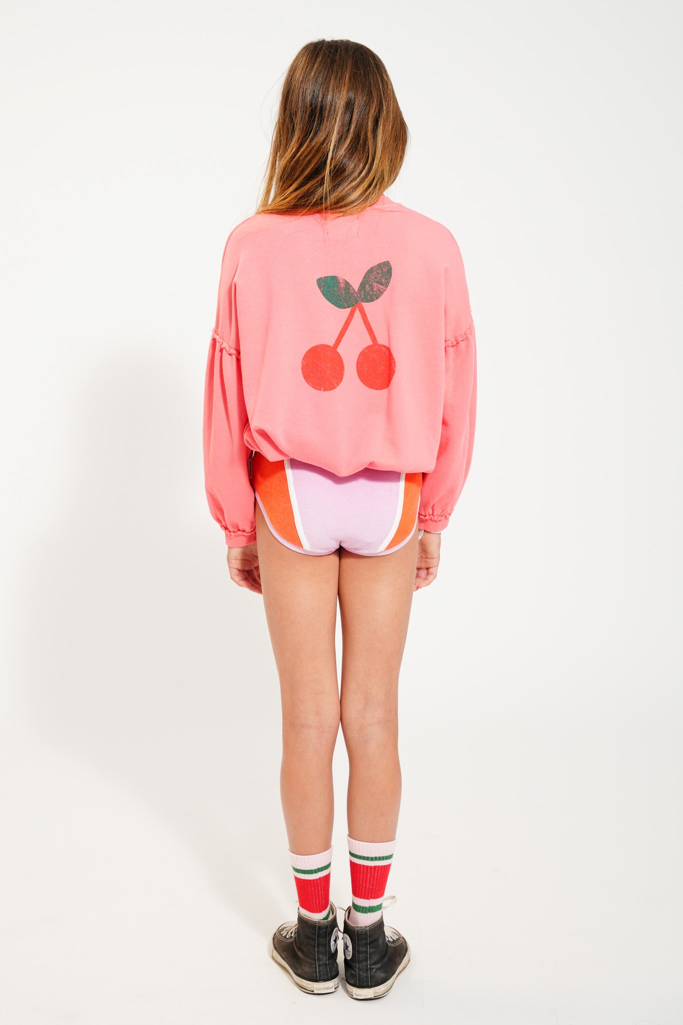 Piupiuchick pink sweatshirt with SENIOR print