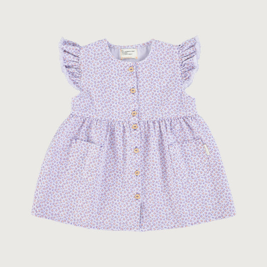 Piupiuchick short dress with ruffles lavender