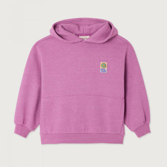 American Vintage Kids baptown hoodie rose indien surteint