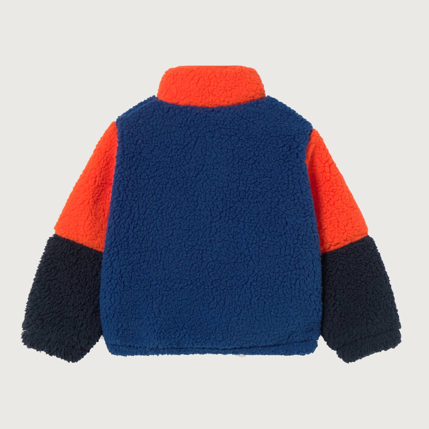 Tinycottons COLOR BLOCK polar sherpa jacket dark blue