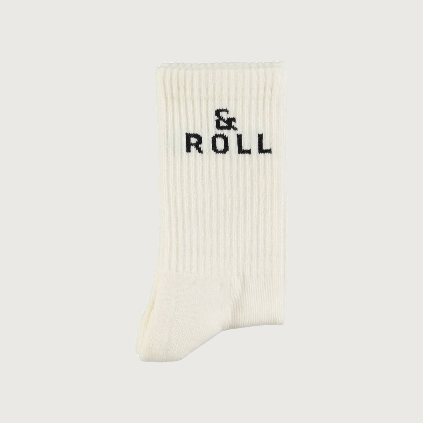 Piupiuchick Socks ecru with ROCK 'N ROLL