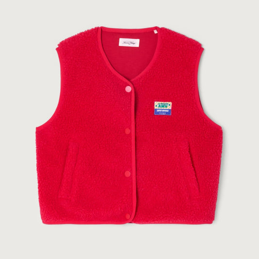 American Vintage Kids Hoktown veste strawberry red / S (5-7Y)