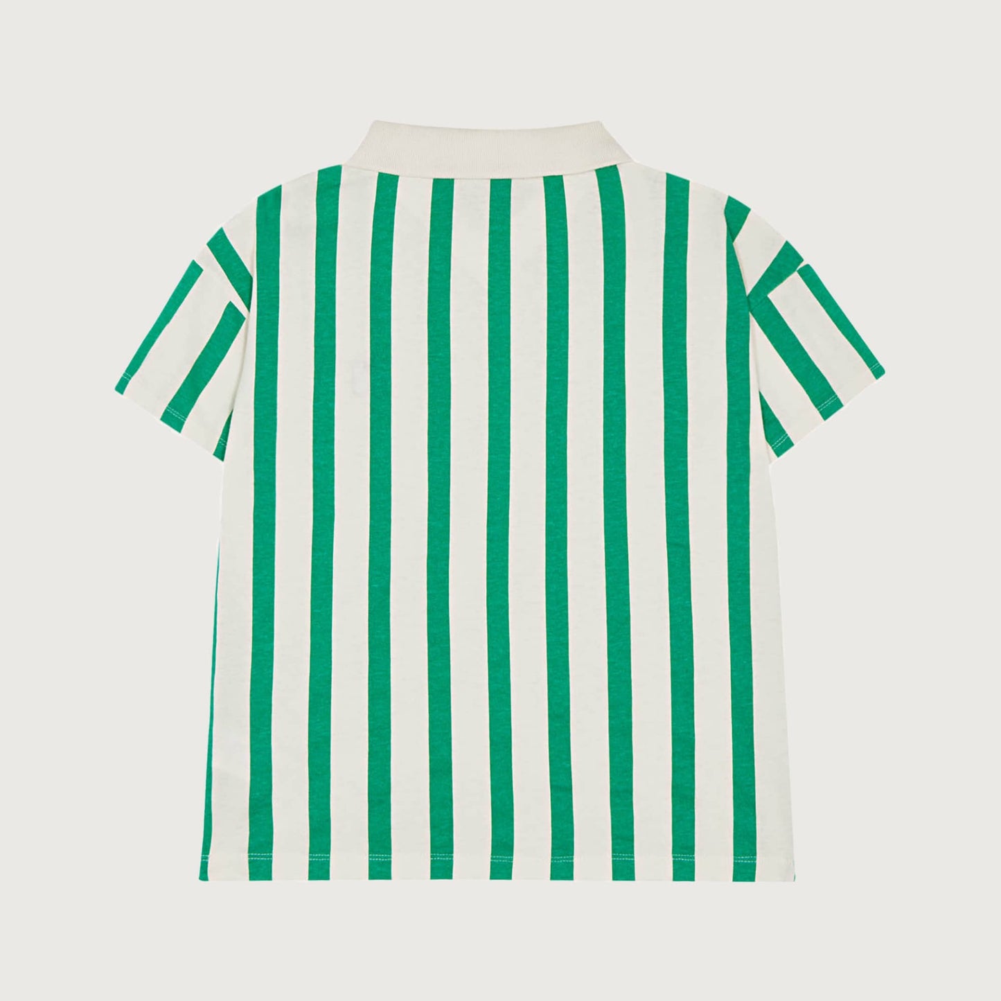 The Campamento Striped oversized polo green