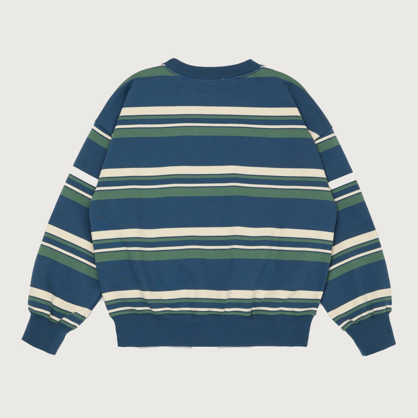 Main Story Bubble sweatshirt vintage indigo stripe