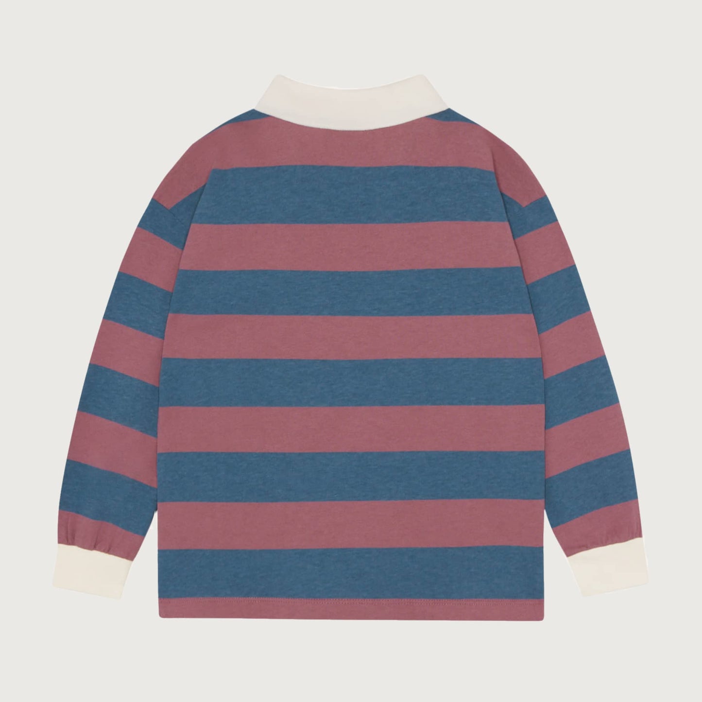 The Campamento Purple and Blue stripes polo