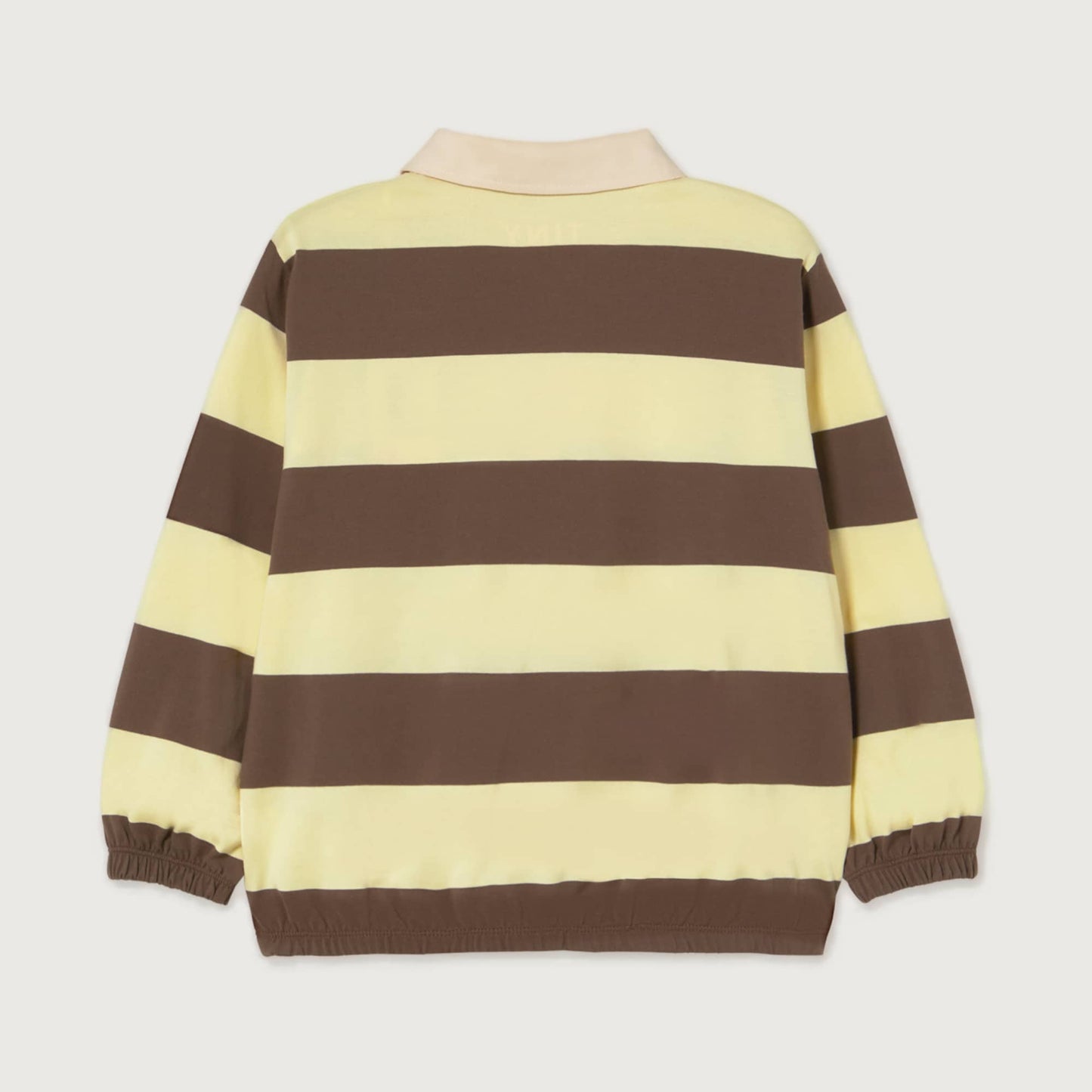 Tinycottons STRIPES polo sleeve tee dusty yellow