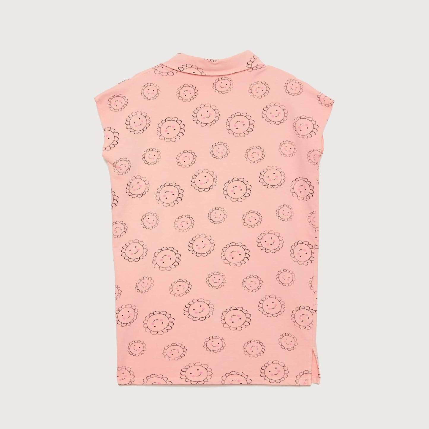 Weekend House Kids FLOWERS All Over Polo dress pink