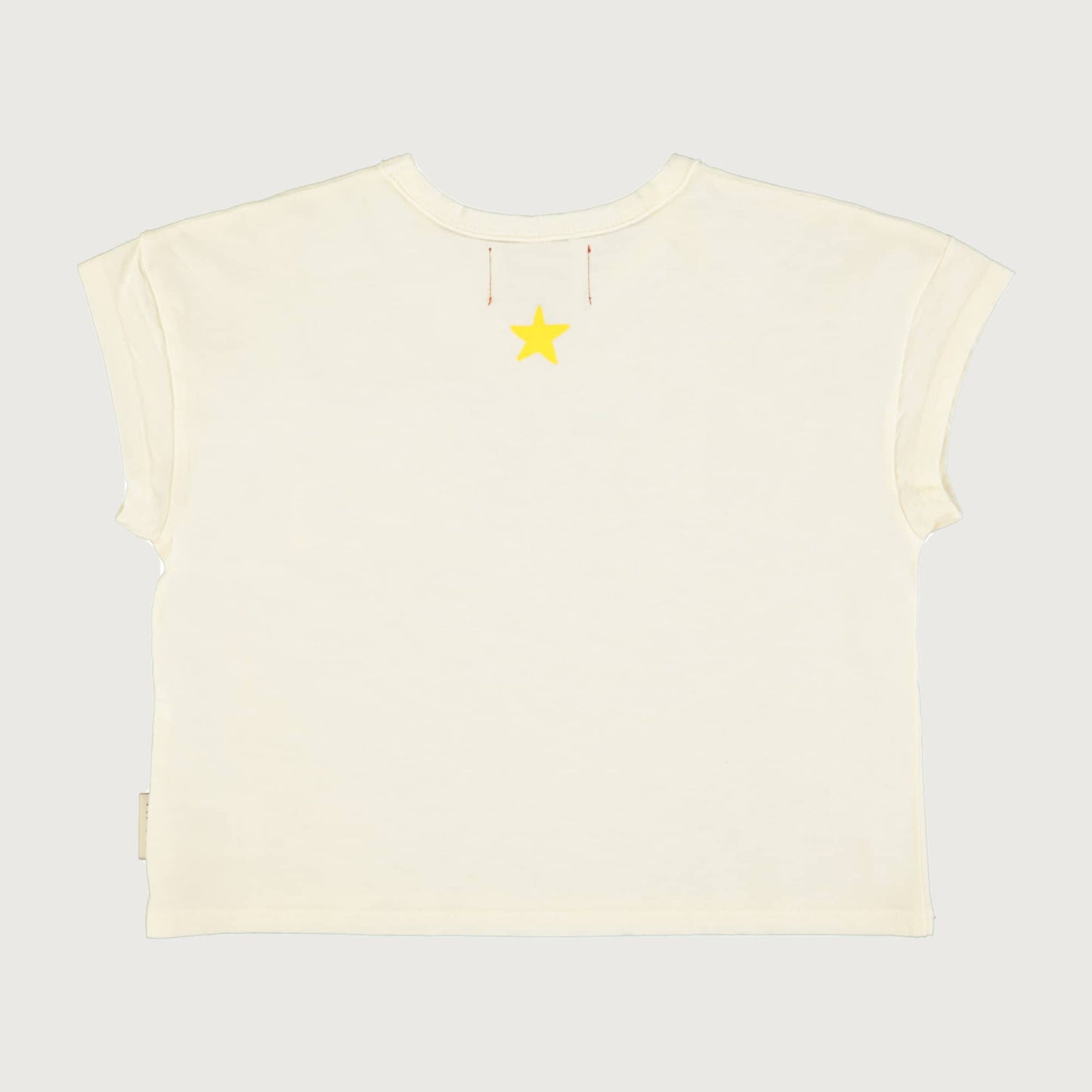 Piupiuchick ecru T-shirt with MULTICOLOR CAMP print