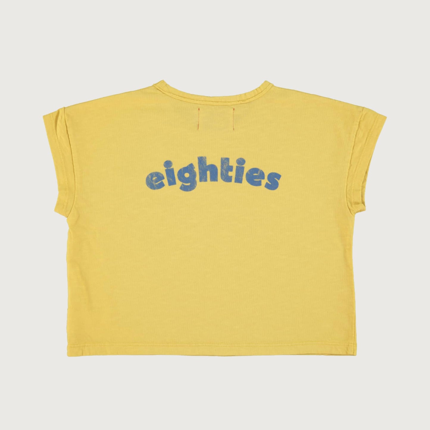 Piupiuchick yellow T-shirt with MULTICOLOR WAVE print