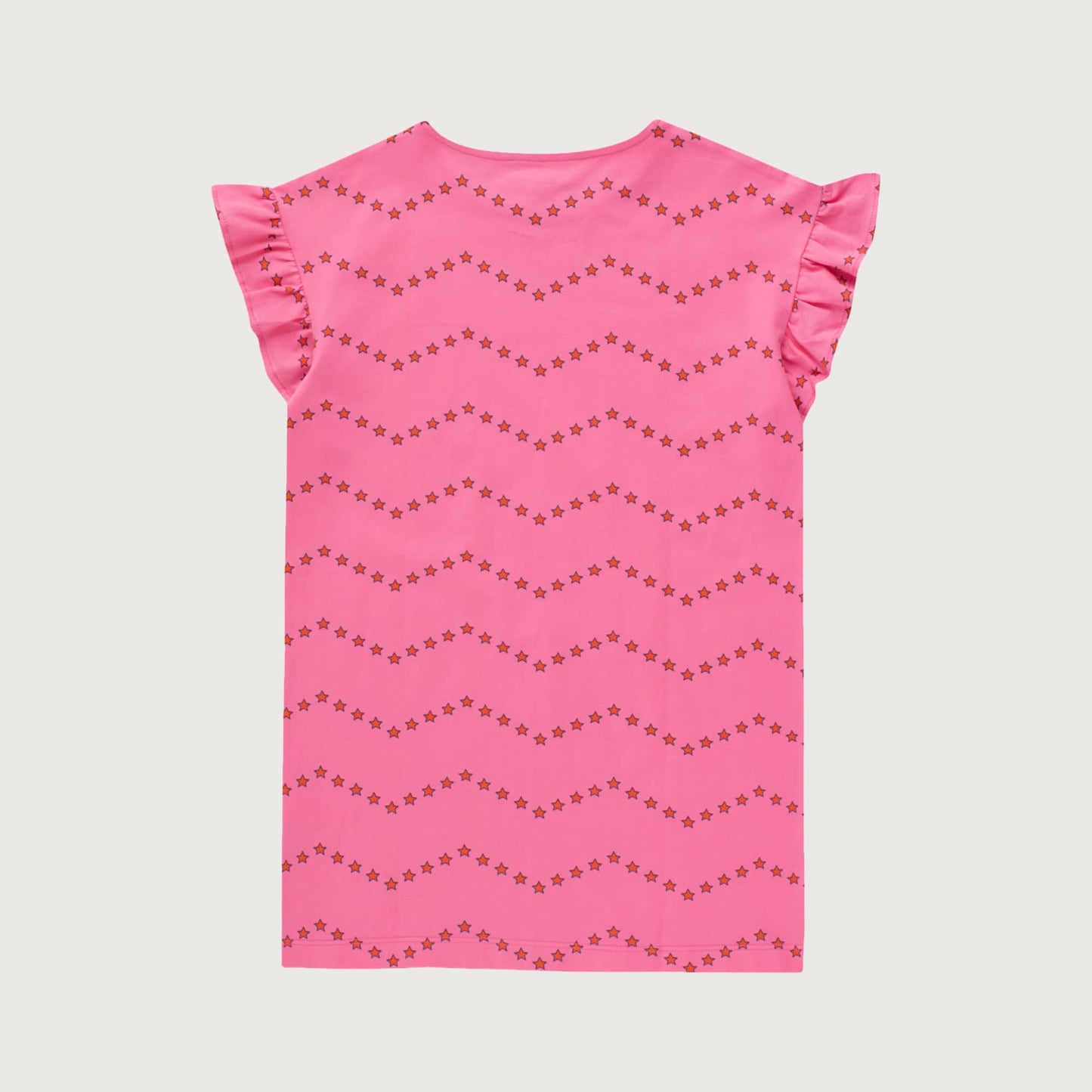 Tinycottons ZIG ZAG dress dark pink / 3Y