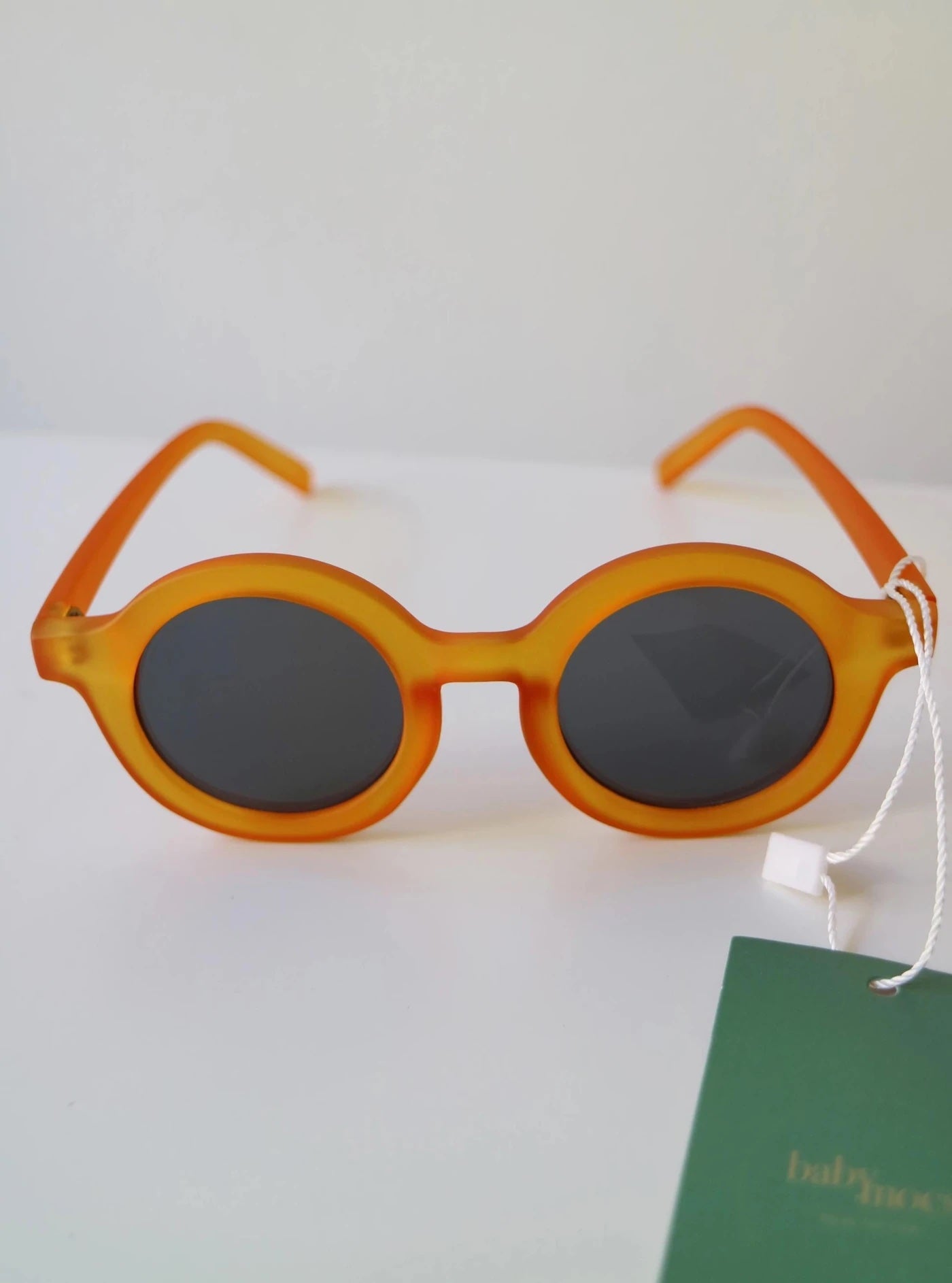 Signature round Kid sunnies YELLOW