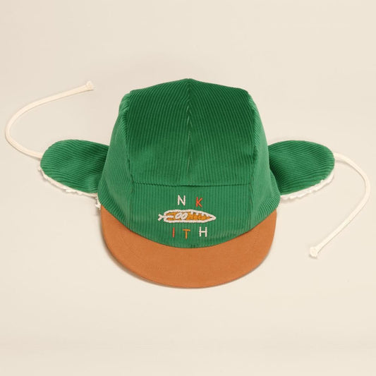 NkitH Robin winter cap snake green / kids small (2-4Y)