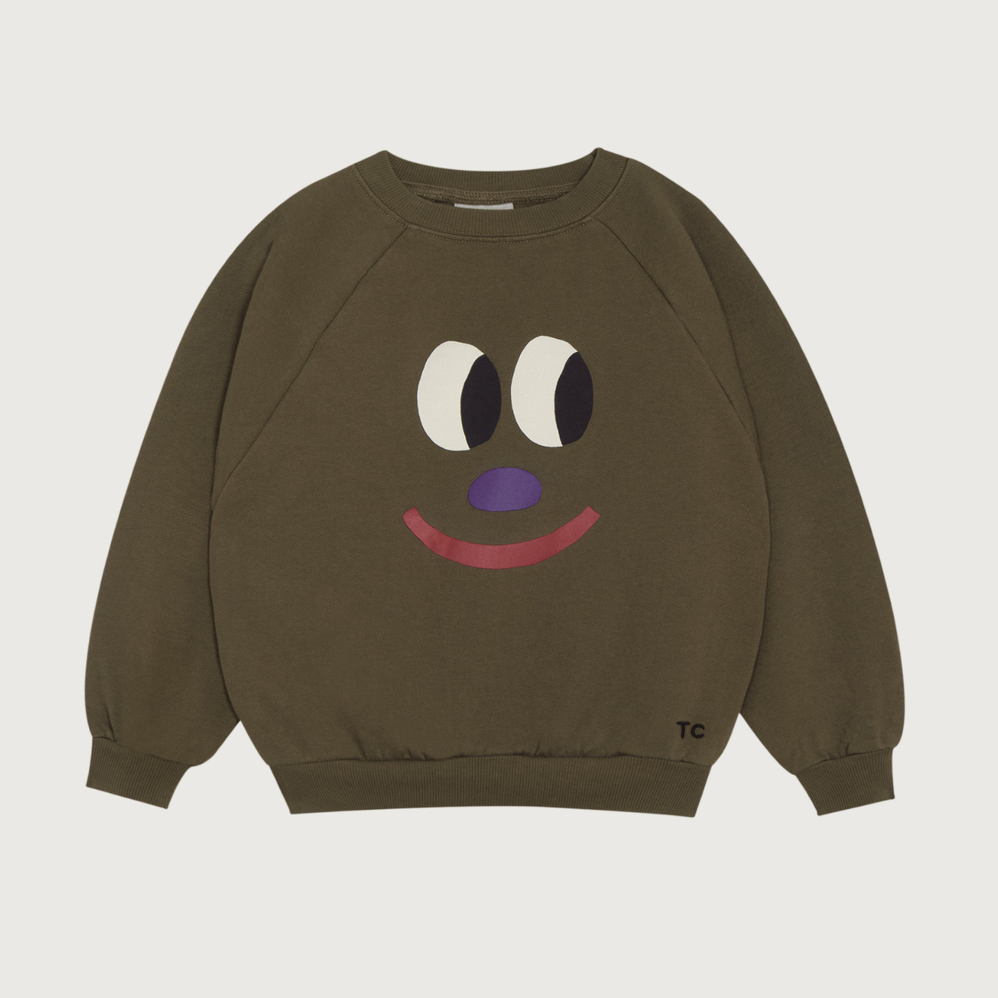 The Campamento Big smiling face sweatshirt green