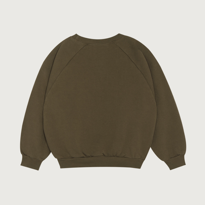 The Campamento Big smiling face sweatshirt green