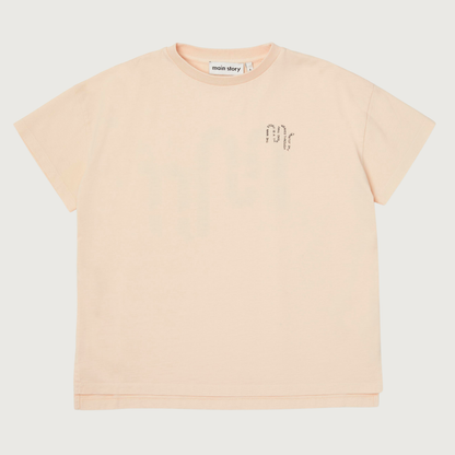 Main Story Oversized tee pink tint jersey