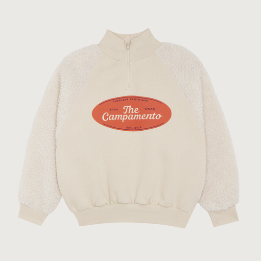 The Campamento Teddy sweatshirt ecru