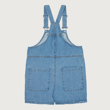 Main Story Short dungaree extra stonewash denim / 8Y