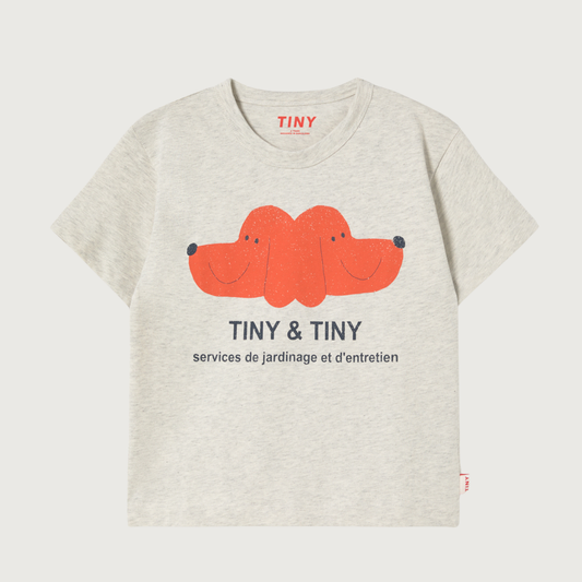 Tinycottons TINY & TINY graphic tee cream heather