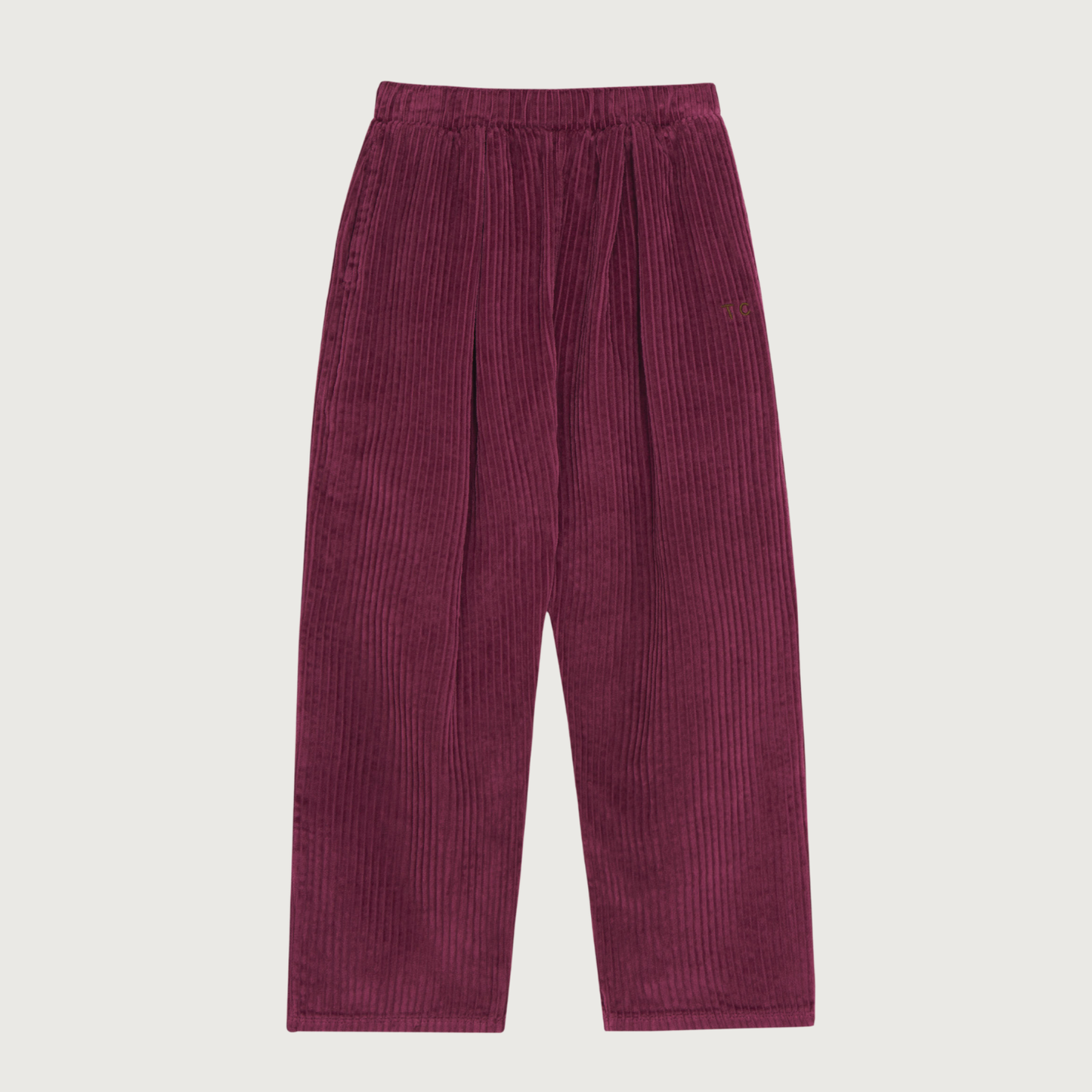 The Campamento Burgundy corduroy trousers