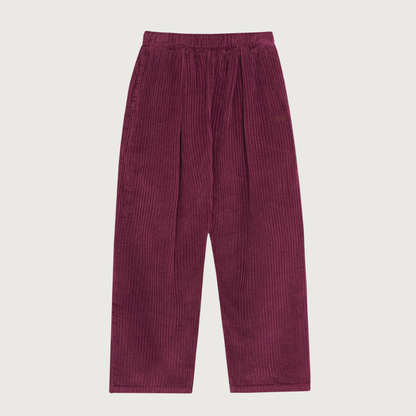 The Campamento Burgundy corduroy trousers
