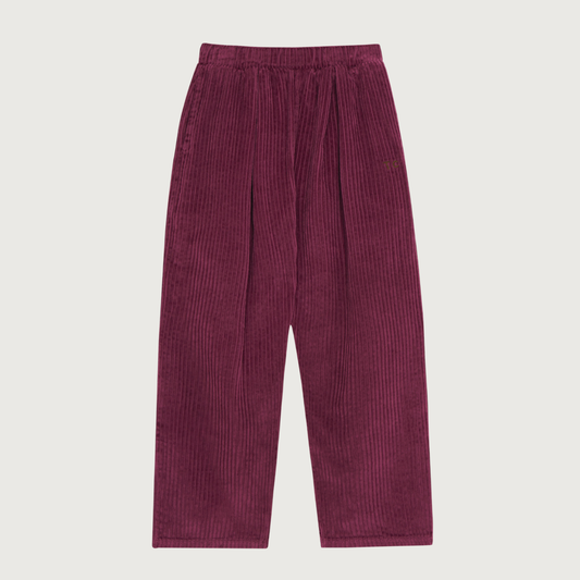 The Campamento Burgundy corduroy trousers