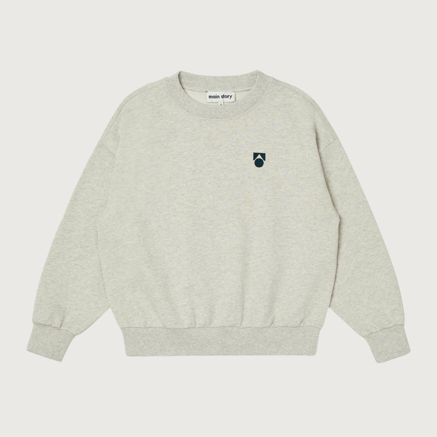 Main Story Bubble sweatshirt ecru melange fleece