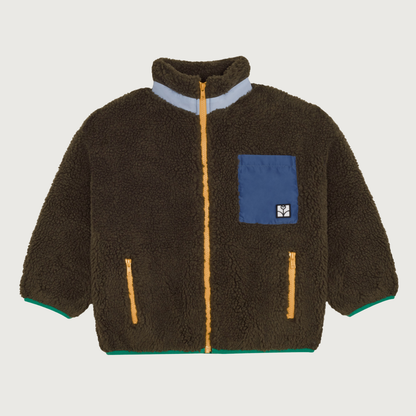 The Campamento Green teddy jacket