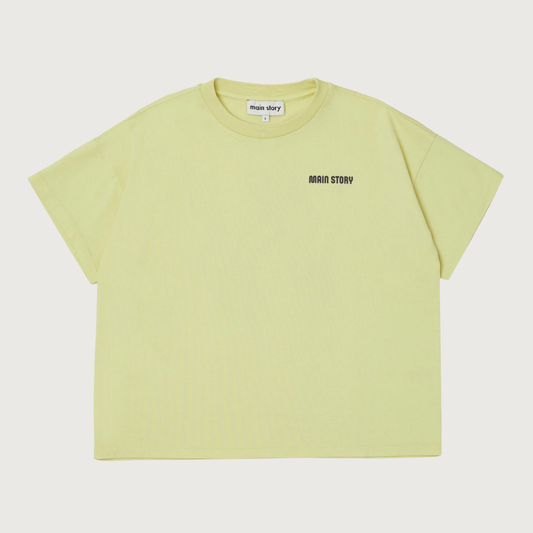 Main Story Oversized tee dusty yellow jersey