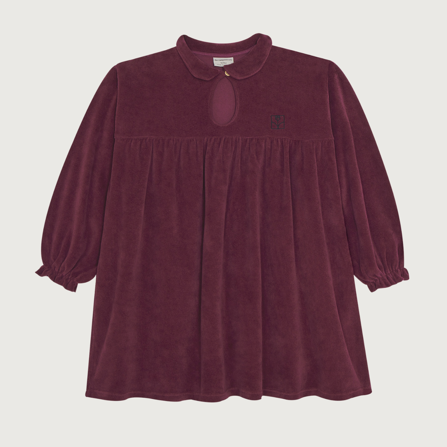 The Campamento Burgundy velour dress