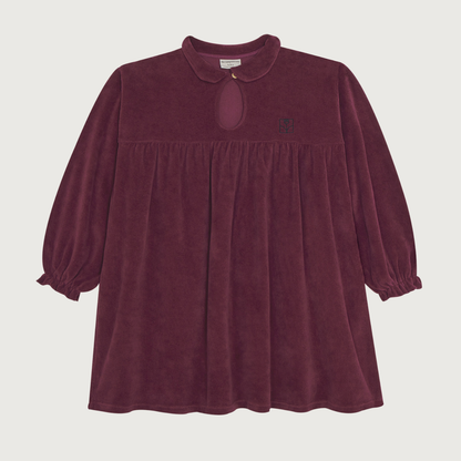 The Campamento Burgundy velour dress