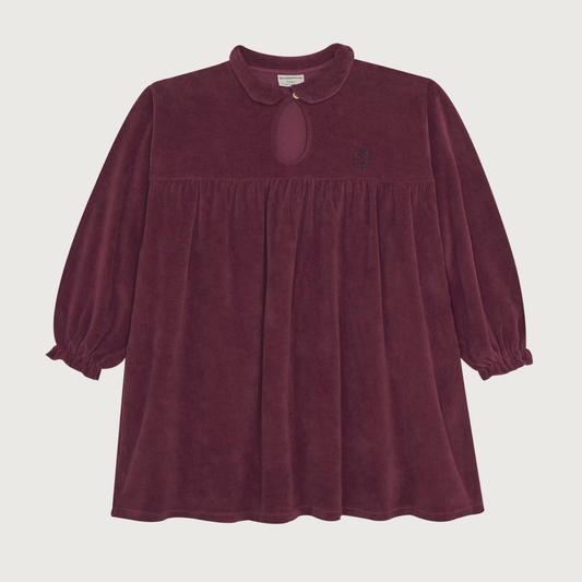 The Campamento Burgundy velour dress